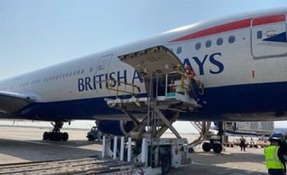 British Airways flies in medical supplies from China 