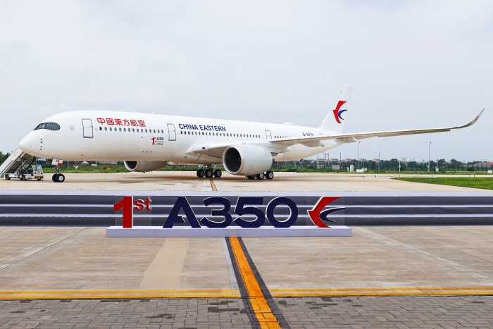 Airbus rolls out first A350 from Tianjin facility