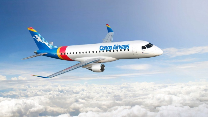Congo Airways places new E175 order with Embraer