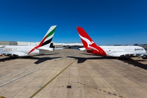 Qantas and Emirates partnership countdown in New Zealand