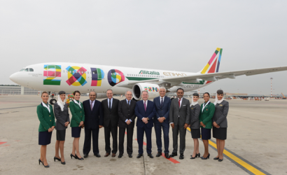 Alitalia and Etihad Airways reveal Expo 2015 liveried planes
