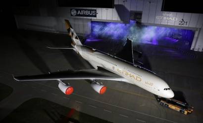 Etihad reveals new livery as first A380 rolls out