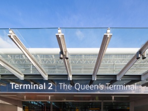 EVA Air flies into Terminal 2 at London Heathrow