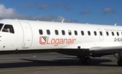 Loganair takes off from London Southend for Aberdeen