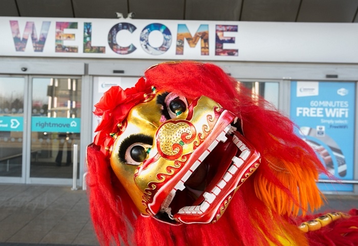 Manchester Airport gets in Chinese New Year spirit