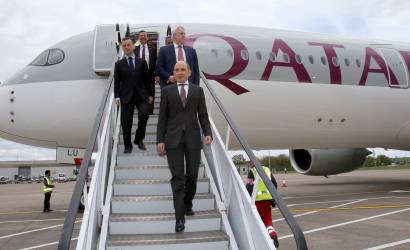 Qatar Airways touches down in Wales for first time