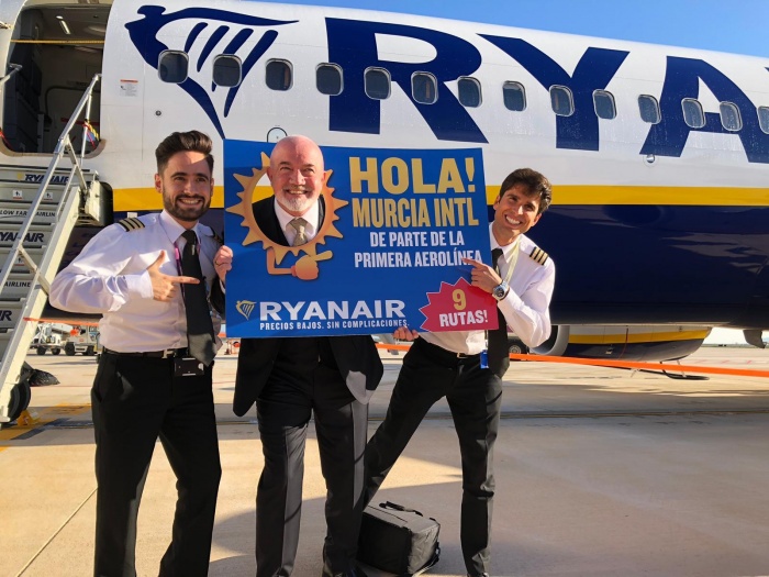 Ryanair touches down at Región de Murcia International Airport
