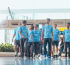MANCHESTER CITY PLAYERS IN STARTING LINE-UP FOR  ETIHAD AT ZAYED INTERNATIONAL AIRPORT