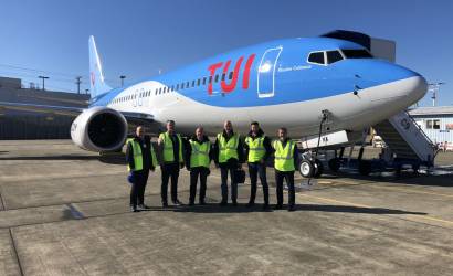 TUI welcomes bio fuel powered 737 MAX delivery flight