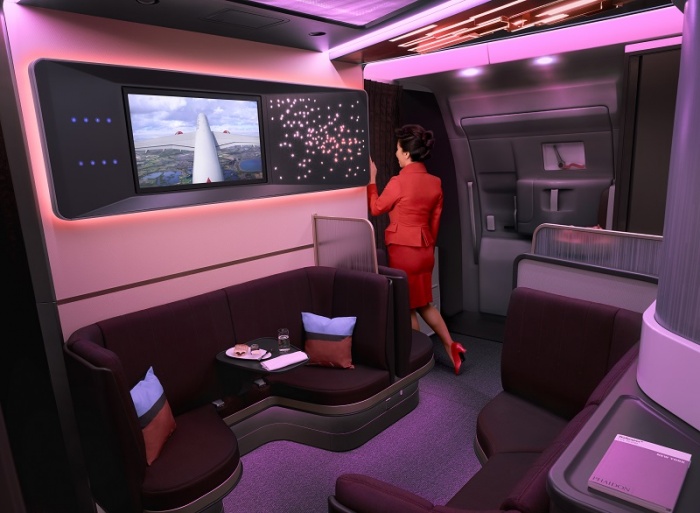 Virgin Atlantic unveils new Upper Class cabin for Airbus A350