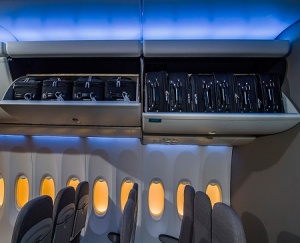 Boeing showcases space bins at Aircraft Interiors Expo