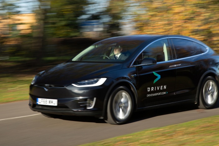 Driven launches Tesla airport transfer service in UK