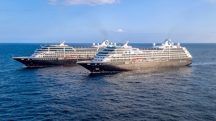 Azamara ships meet for first time in four years in Barcelona
