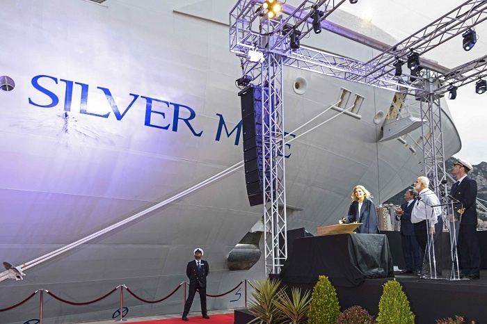 Silversea christens Silver Muse in Monaco