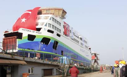 Victoria of Wight floats out for first time