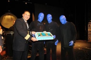Blue Man Group celebrates Its 500th performance at sea on Norwegian Epic
