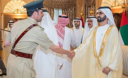 Mohammed bin Rashid receives Eid al-Fitr well-wishers