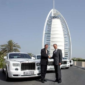 Burj Al Arab welcomes four new bespoke Rolls-Royce Phantoms.