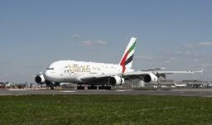 Early take off For Emirates’ second London double decker