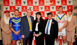 Emirates and Warrington Wolves sign sponsorship deal
