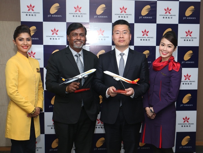 Hong Kong Airlines signs Jet Airways codeshare deal