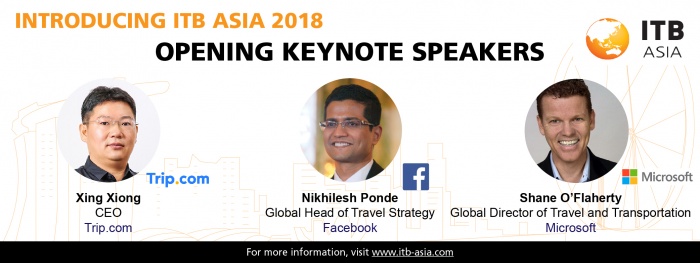 ITB Asia unveils keynote speaker line-up ahead of 2018 event