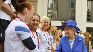 Queen visits London 2012 Olympic Park