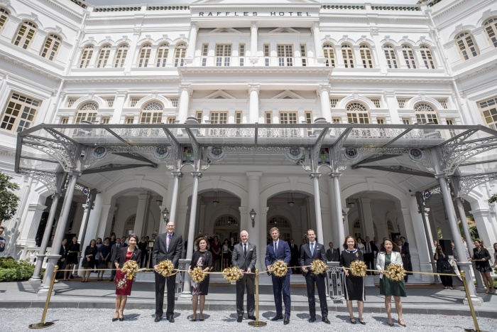 Official re-opening party held at Raffles Singapore