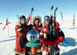Norwegians win EWR Centenary race to the South Pole