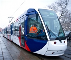 Alstom and Transmashholding present their new tramway to Moscow Mayor