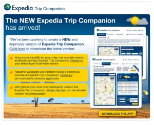 New focus for Expedia Trip Companion app