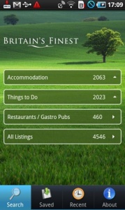 New Android app for online guide BritainsFinest.co.uk