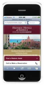 Historic Hotels of America® launches mobile website