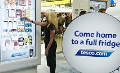 Tesco launches its first interactive virtual grocery store at Gatwick
