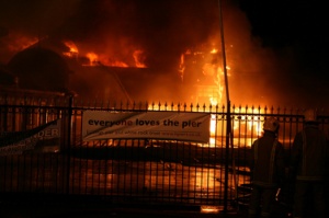 Hastings Pier destroyed by fire