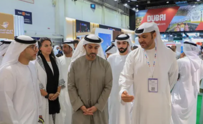 Sheikh AbdulAziz Bin Humaid Al Nuaimi visits Ajman Tourism Platform at Arabian Travel Market