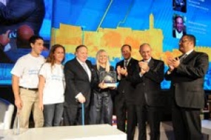 Sheldon Adelson honoured at Jerusalem Summit