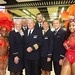 Thomas Cook Airlines Crew including Captain Maurice Flemmings - this is his retirement and final flight for the airline