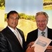 Dr Karl Mootoosamy, director, Mauritius Tourism Promotion Authority, with World Island Awards founder, Graham Cooke, at the signing ceremony today