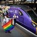 Pride train staffed by all LGBTQ+ crew
