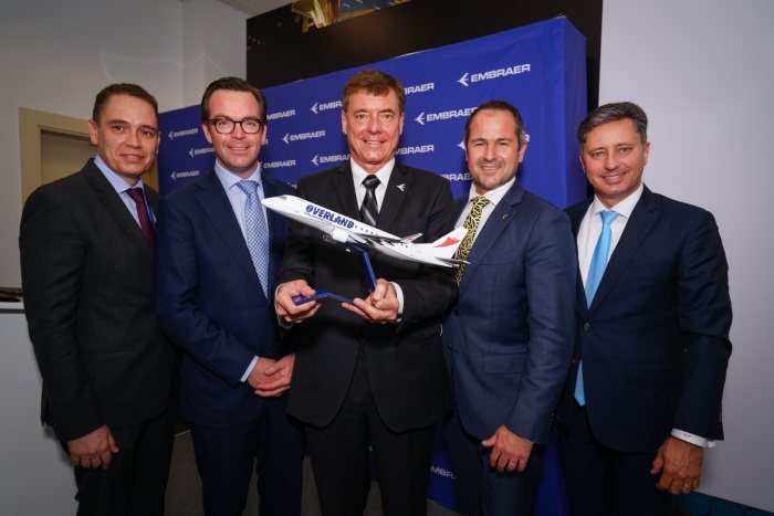 Dubai Airshow: Embraer signs Overland Airways partnership