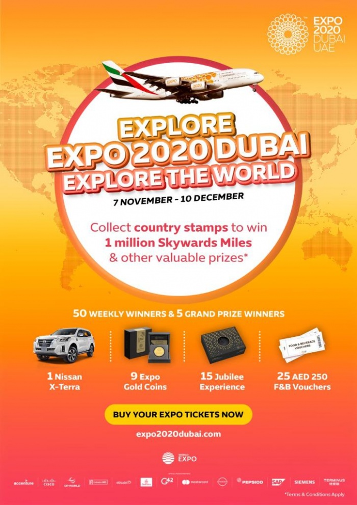 Emirates Skywards partners with Expo 2020 for prize draw