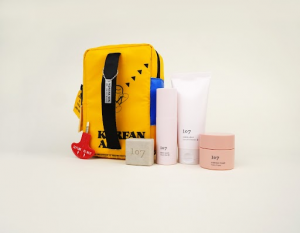 Korean Air releases upcycled cosmetic pouches using cabin life vests