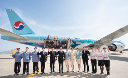 Korean Air sends special World Expo 2030 Busan livery charter flight to Paris for BIE General Assemb