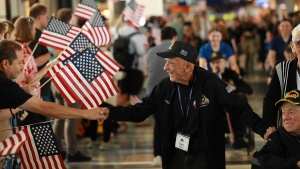 American sends World War II veterans off in honor of the 80th anniversary of D-Day
