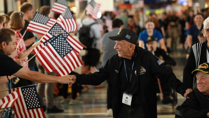 American sends World War II veterans off in honor of the 80th ...