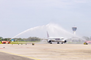 Qatar Airways Touches Down its Inaugural Flight in Medan, Indonesia