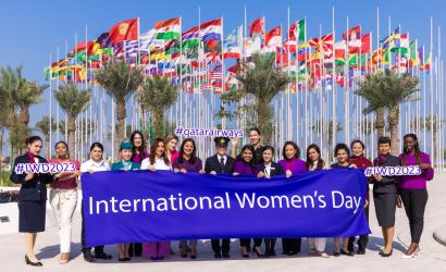 Qatar Airways marked International Women’s Day with first all-female freighter flight