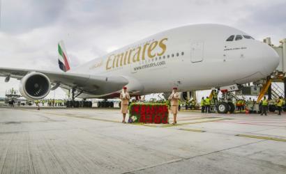 Emirates A380 debuts in Bengaluru