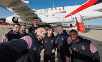 Real Madrid Takes Flight: Emirates Charters A380 Decked Out in Players’ Livery for Saudi Trip